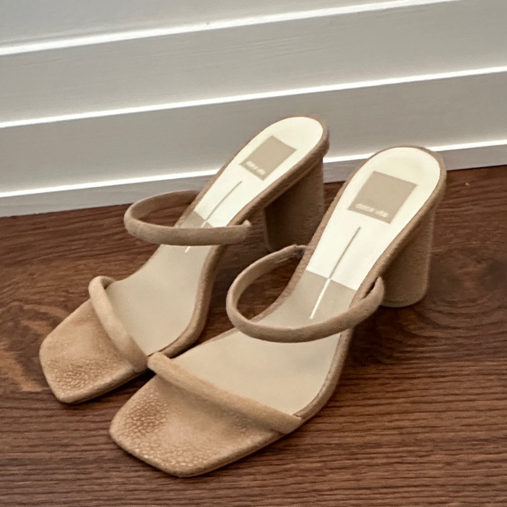 Dolce Vita Tan Block Heel Sandals